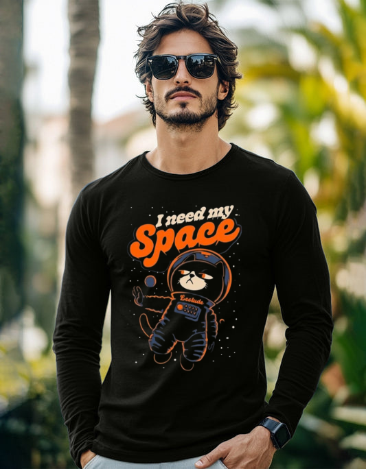 Need my space black full sleeves tshirt